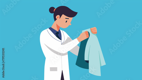 A student carefully inspects their uniform making sure it is clean and pressed to perfection knowing that presentation is just as important as
