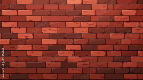 Elegant realistic red brick wall background texture