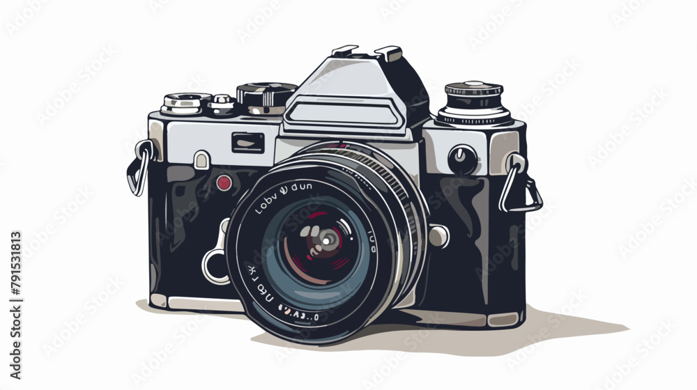 Photographic camera icon Vector illustration isolated