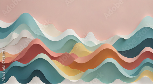 abstract colorful background with waves