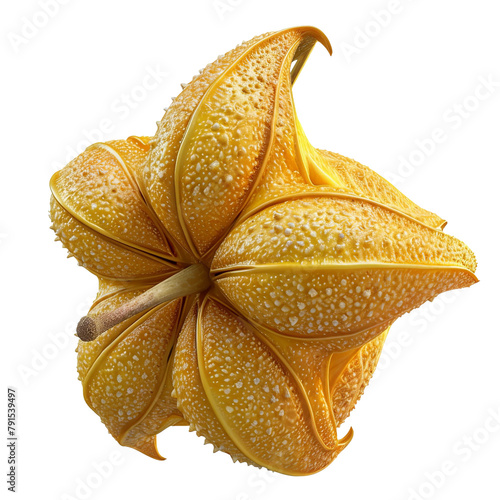 Amazing Stardus tStarfruit Isolated On White Background photo