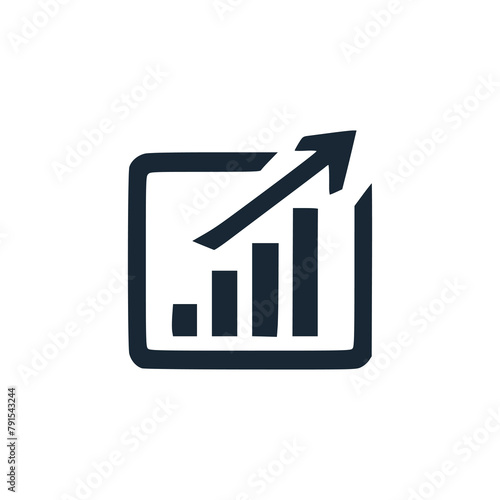 scale up business logo vector illustration template design
