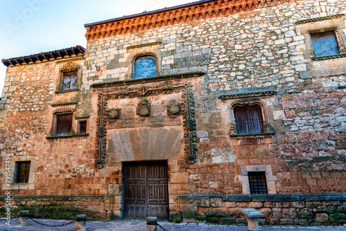 Palacio de los Contreras en AyllÃ³n. Segovia. EspaÃ±a. photo