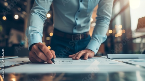 a business leader unveils a new company intro during a rebranding campaign