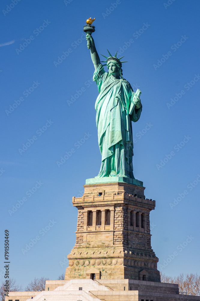 Obraz premium View of statue of liberty in New York City (USA)