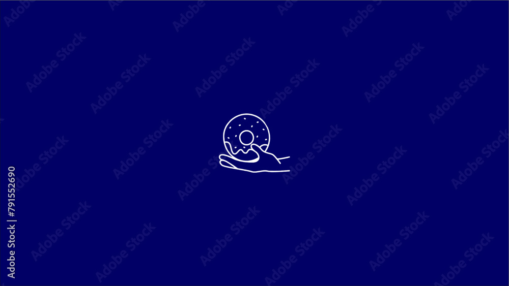 Fototapeta premium Bread logo icon simpel