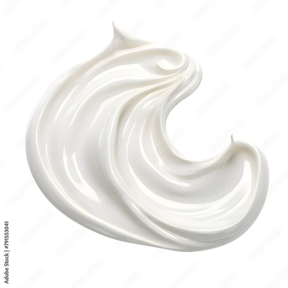 White cream smear mockup top view isolated on transparent background. Swatch fluid smudge concealer, smear hand cream. White cream smear mockup top view isolated on transparent background. Swatch fluid smudge concealer, smear hand cream.