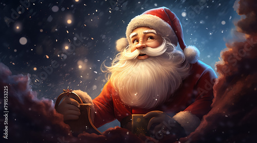 Santa Claus illustration, Merry Christmas  © muhammad