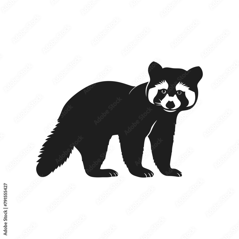 vetor-de-red-panda-silhouette-vector-isolated-red-animal