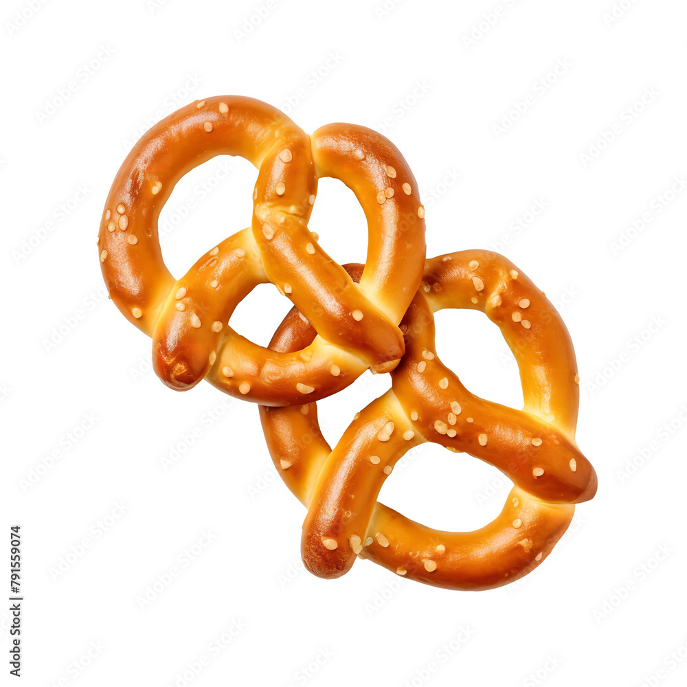 Tasty Pretzel Isolated On White Background Tasty Pretzel Isolated On White Background