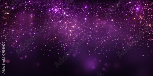 Purple glitter texture background with dark shadows  glowing stars  and subtle sparkles with copy space for photo text or product  blank empty 