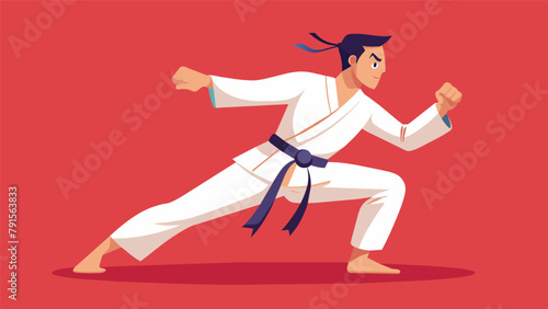 The precise movements and fluidity of a martial artists strikes showcase their mastery and selfawareness.