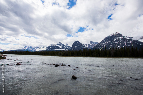 Summer landscape in Jasper National Park, Canada photo