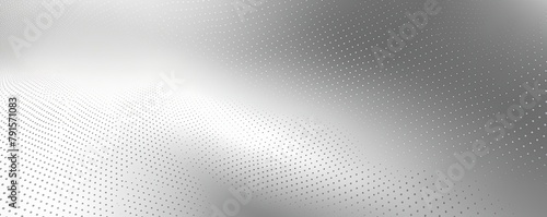 Silver background with a gradient and halftone pattern of dots. High resolution vector illustration in the style of professional photography
