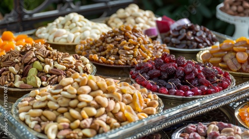Enticing Display of Dry Fruit and Nuts