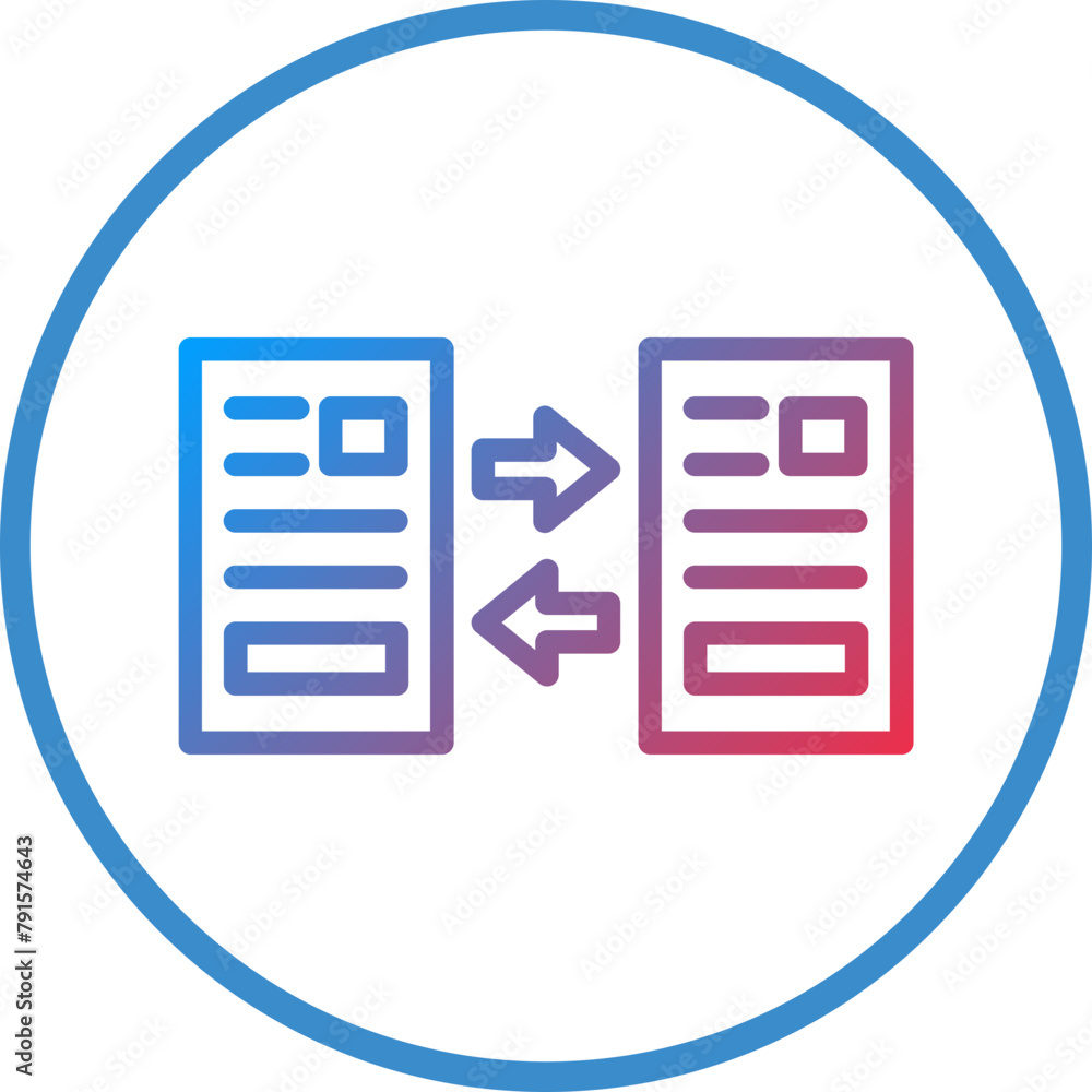 Differentiation Icon Style Differentiation Icon Style