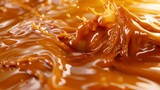 Cascading Melted Caramel in Sweet Motion