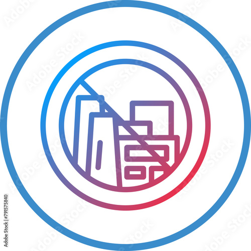 No Fossil Fuels Icon Style
