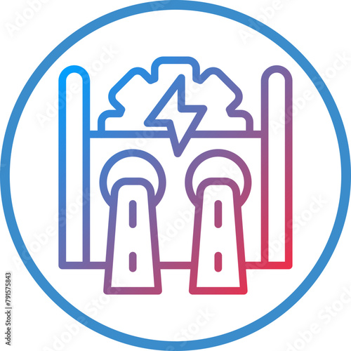 Hydroelectricity Icon Style