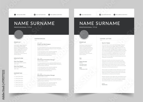 Professional Resume, Resume design template, CV Design