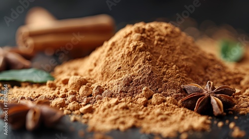 Aromatic Ground Cinnamon Spice from Ceylon Generative AI