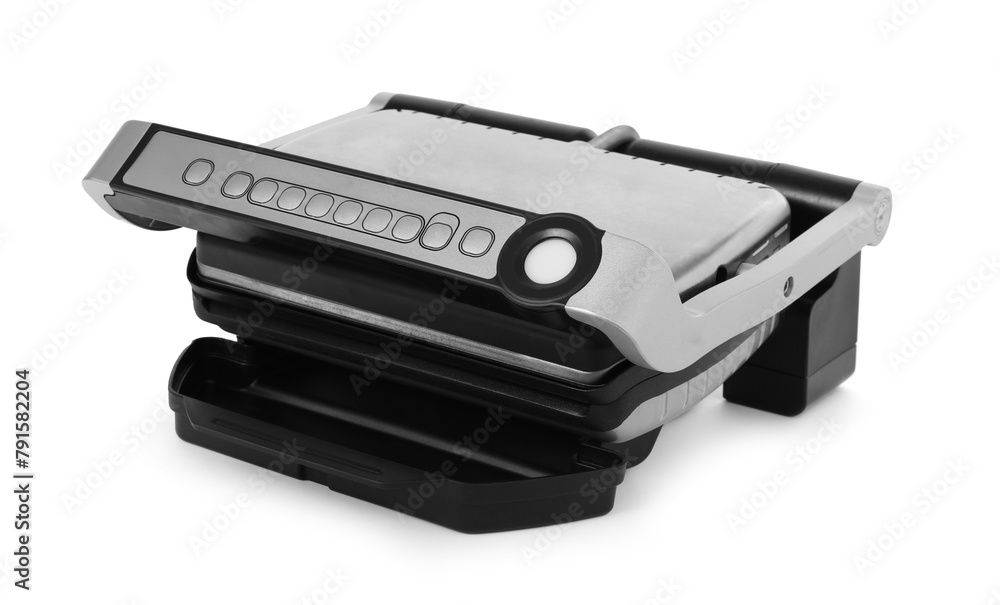 Electric grill isolated on white. Cooking appliance Electric grill isolated on white. Cooking appliance