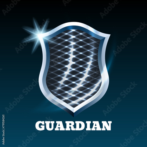 Blue protection metal shield