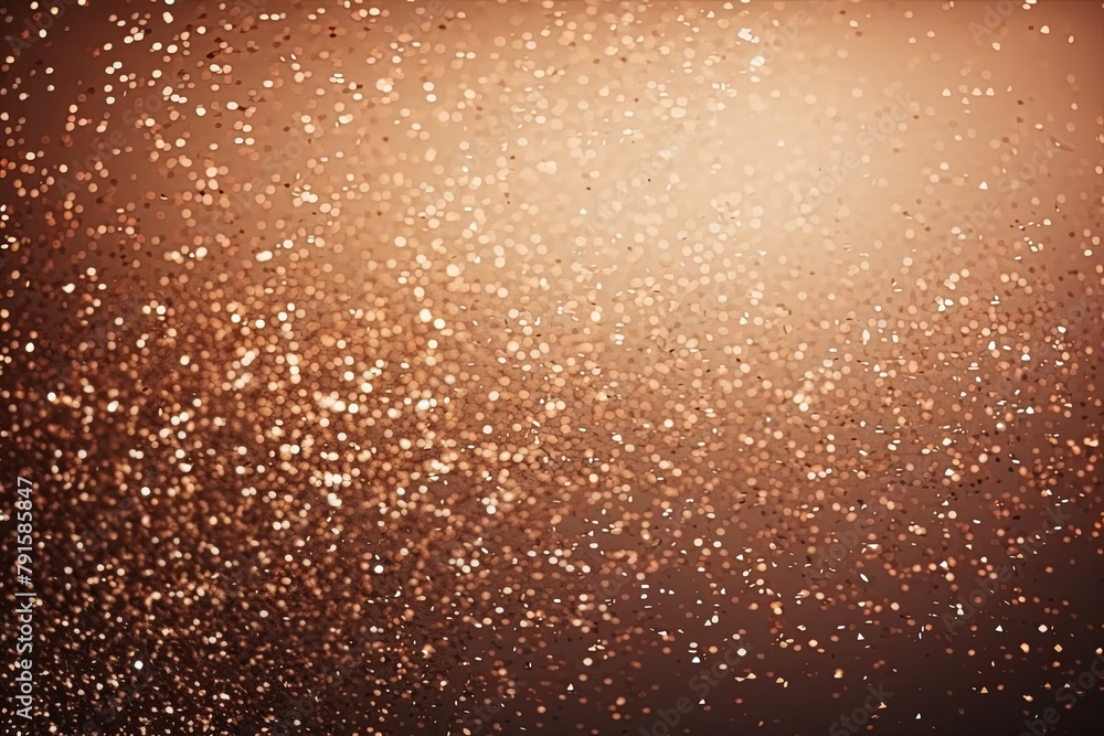 Tan glitter texture background with dark shadows, glowing stars, and subtle sparkles with copy space for photo text or product, blank empty copyspace