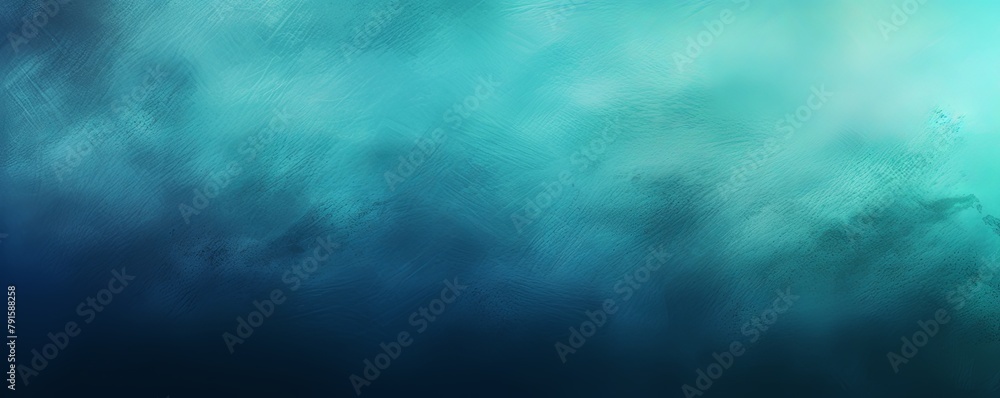 Teal and blue colors abstract gradient background in the style of, grainy texture, blurred, banner design, dark color backgrounds, beautiful with copy space 