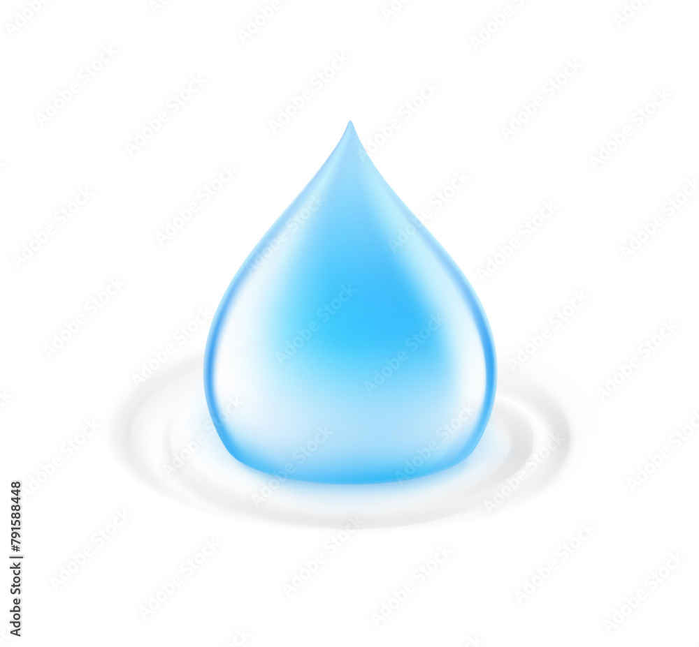 Falling drop of liquid. Easy to use for design laundry and sanitary products. Vector illustration isolated on white background. Can be use for your design, advertising, promo and etc. EPS10. Falling drop of liquid. Easy to use for design laundry and sanitary products. Vector illustration isolated on white background. Can be use for your design, advertising, promo and etc. EPS10.