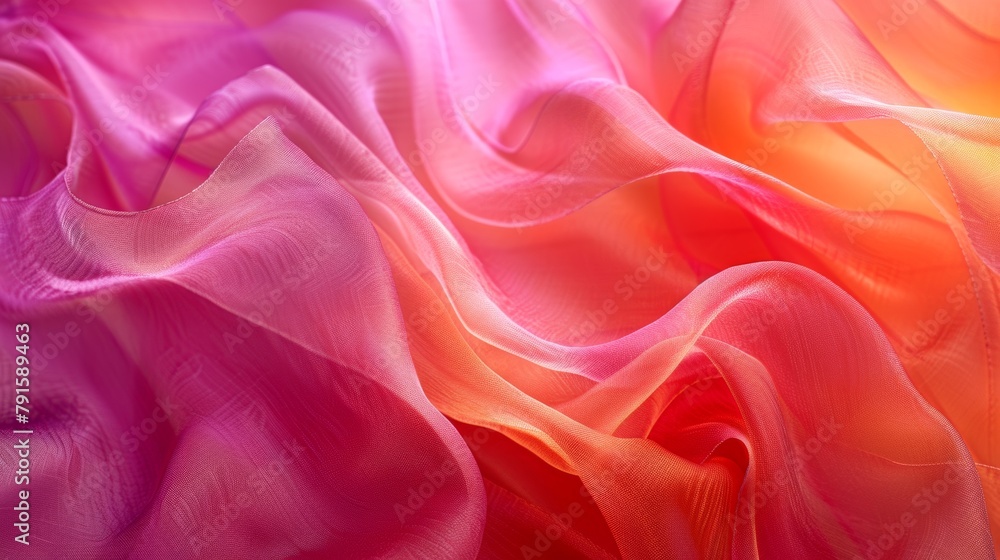 Fototapeta premium A close up of a beautiful piece of fabric that is made from many different colors, AI