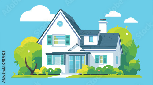 Growth property investment graphic 2d flat cartoon