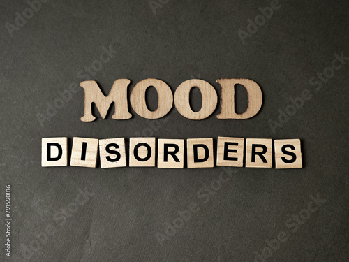 Mood disorders, mental health concept