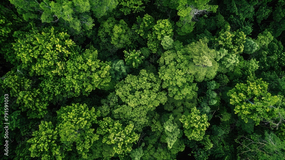 Healthy Green Trees in Nature Healthy Green Trees in Nature