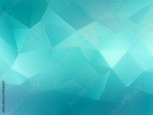 Turquoise abstract background with low poly design, vector illustration in the style of turquoise color palette with copy space for photo text or product