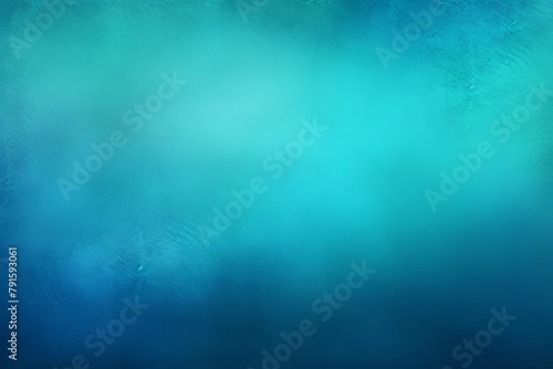 Turquoise and blue colors abstract gradient background in the style of, grainy texture, blurred, banner design, dark color backgrounds