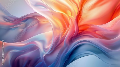 A close up of a colorful abstract painting on an iphone, AI