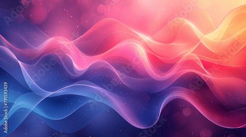 Abstract background for presentations and desktop wallpapers, play and waves, fabric texture, gradient