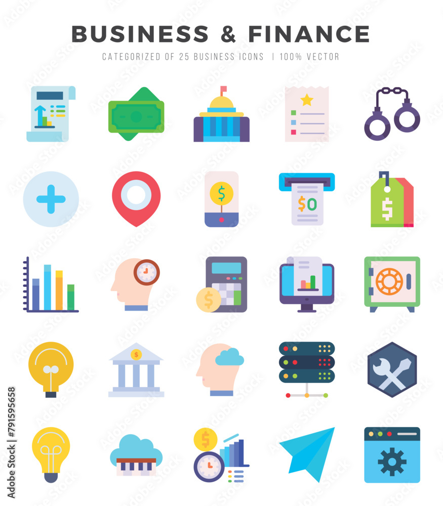 Business & Finance icons set for website and mobile site and apps. Business & Finance icons set for website and mobile site and apps.
