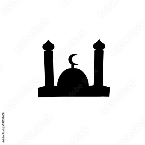 silhouette of the mosque dome