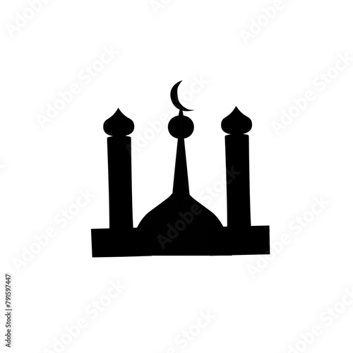 silhouette of the mosque dome