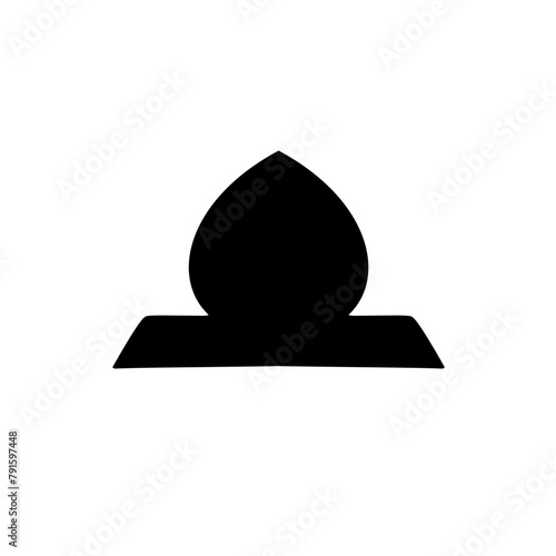 silhouette of the mosque dome
