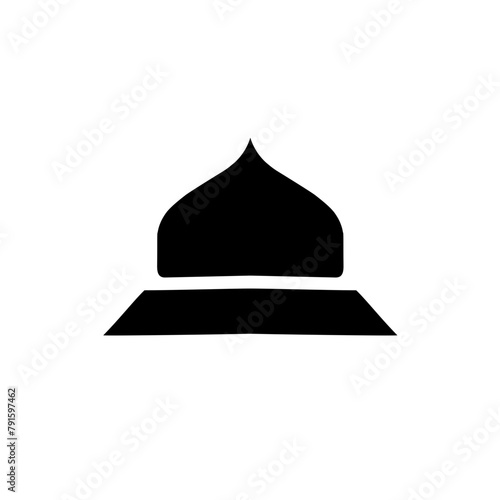 silhouette of the mosque dome