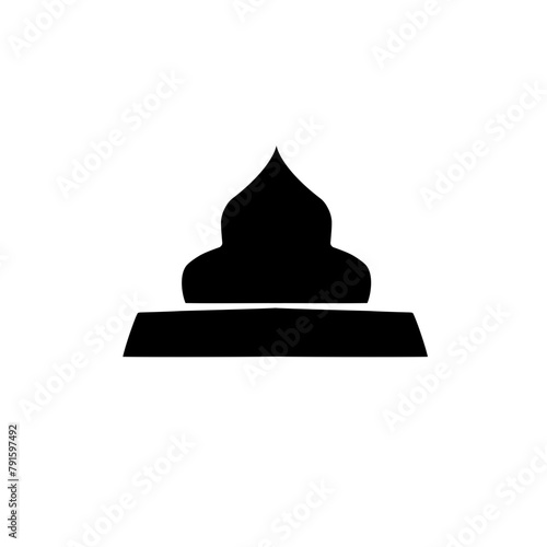 silhouette of the mosque dome