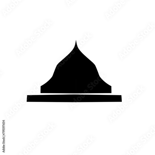 silhouette of the mosque dome