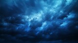 A composite image shows a blurred blue sky, a stormy sky with dark clouds at night, and lightning, emphasizing the theme of weather forecasting