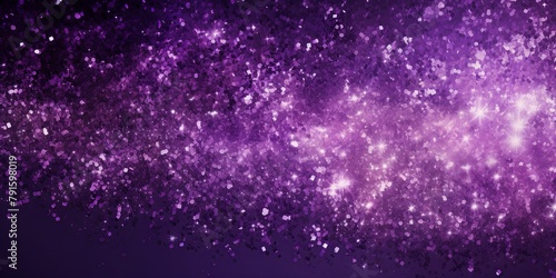 Violet glitter texture background with dark shadows  glowing stars  and subtle sparkles with copy space for photo text or product  blank empty copyspace