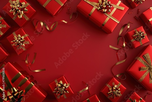 Opulent Presentation: Elegant Gift Box Background