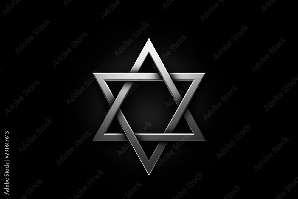 Star of David. Minimalistic style Star of David. Minimalistic style