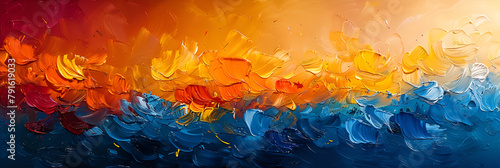 Abstract Painting with Blue, Orange, and Yellow,
Vibrant Abstract Painting With Red Yellow and Blue Colors
